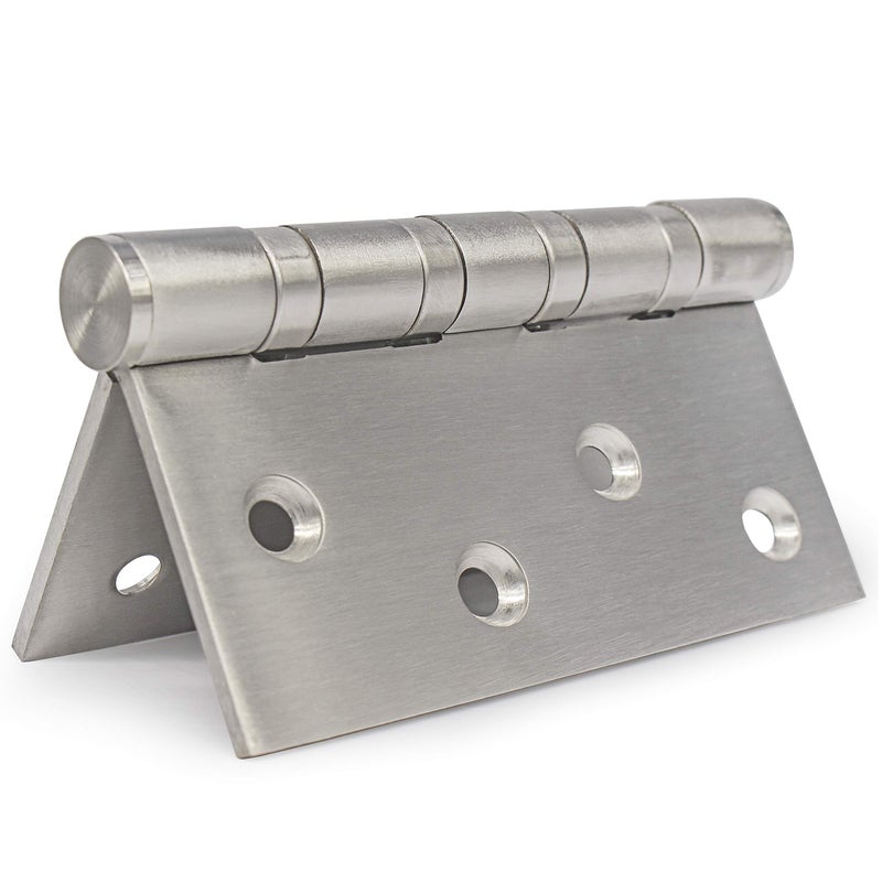 Earl Diamond 304 Stainless Steel 4" Door Hinges, Heavy Duty Ball Bearing Door Hinges with Square Corners for Exterior Interior Gate Swing Security Doors - Brushed Satin Nickel (Set of 2 Hinges) - Image 4